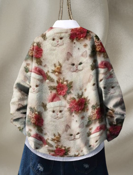 Vánoční svetr - kočky - NOVÝ - 3