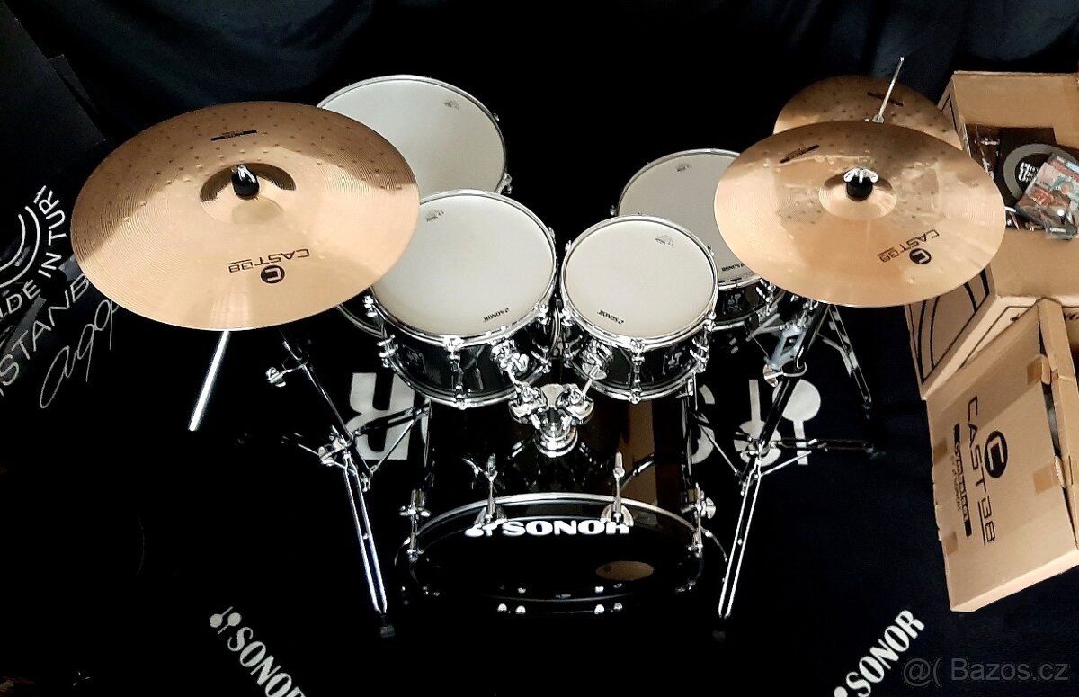 Prodám nové bicí Sonor AQX stage- komplet, zár.2roky - 3