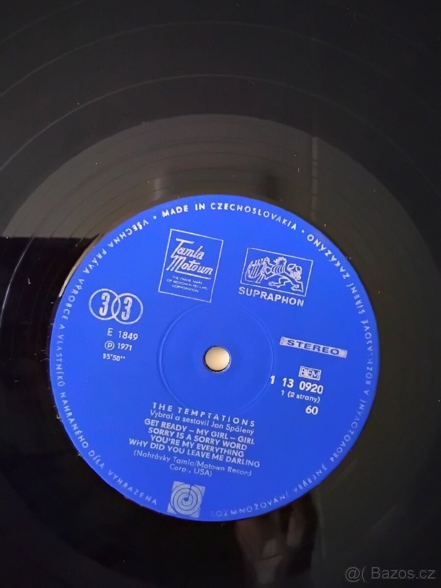 LP deska The temptations - 3