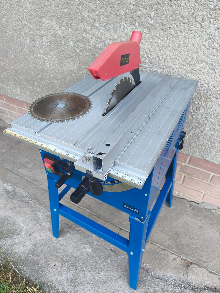 Prodám stolní kotoučovou pilu CMI RTS 250 -HLINÍKOVÝ STŮL. - 3