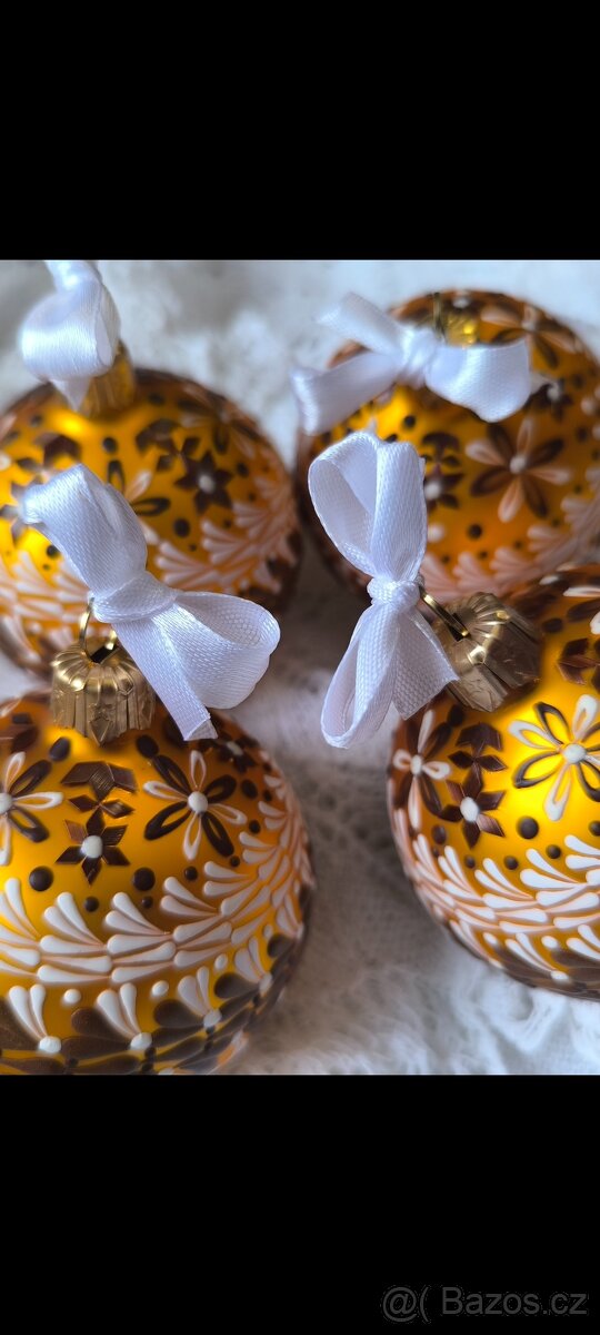 Ručně malované vánoční ozdoby - 3