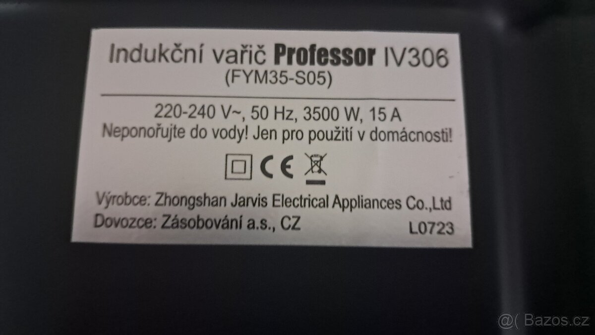 Indukční dvouvařič Professor - 3