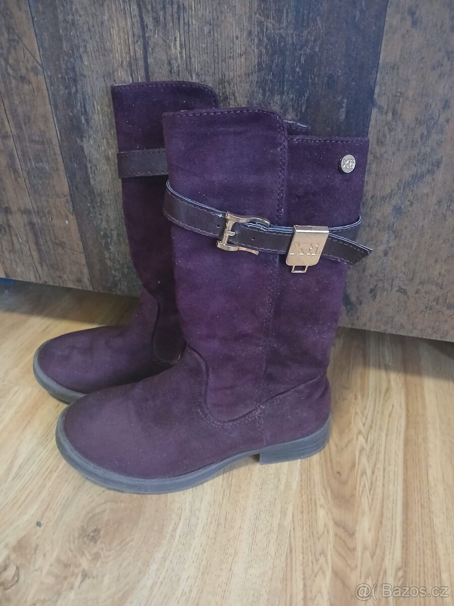 Semišové kozačky X-TI, vel. 28 - 3