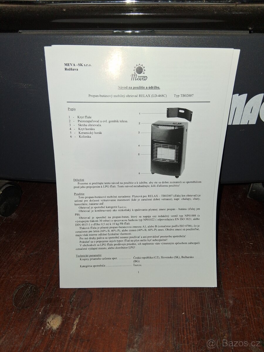 Plynové topidlo Meva - 3