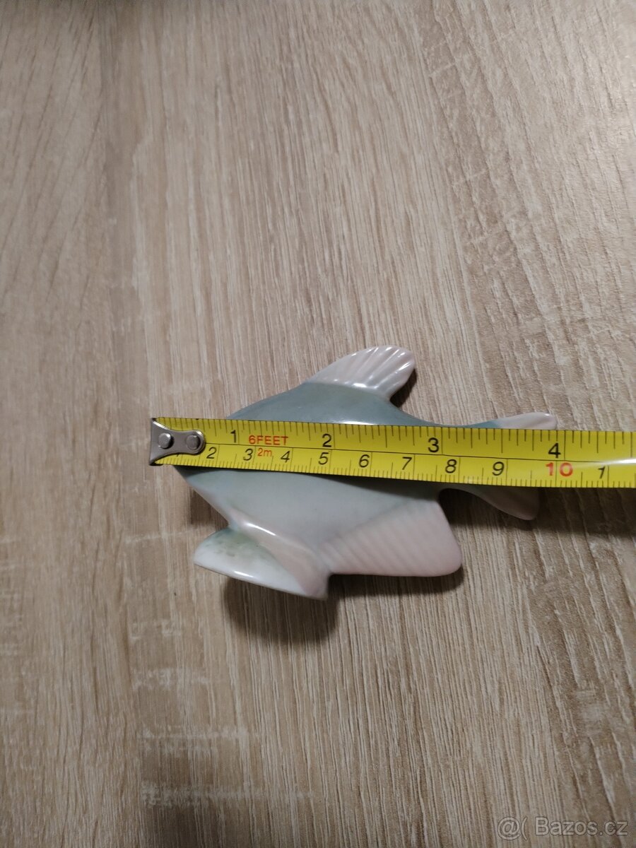 Retro porcelánová rybička Royal Dux. - 3