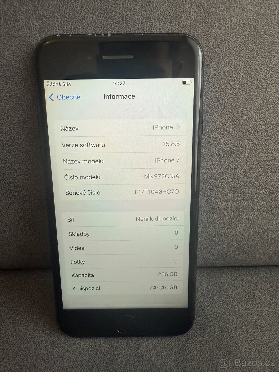 Apple iPhone 7 – 256 GB – 100% baterie - 3