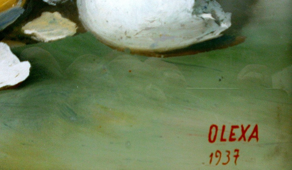 Josef Olexa - Zátiší - podmalba na skle - 3