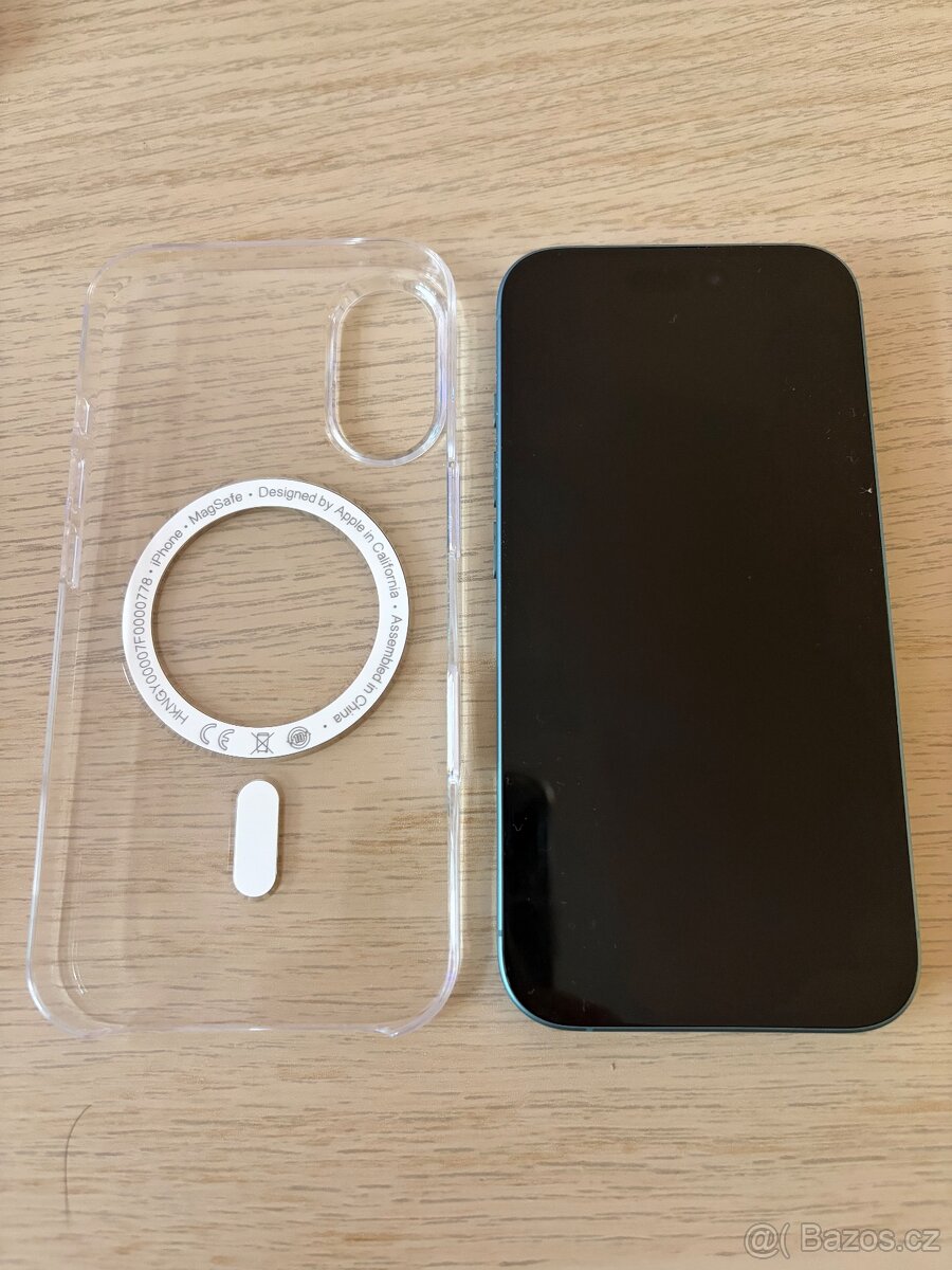 iPhone 16 128gb teal 12 nabíjecích cyklů, baterie 100 % - 3