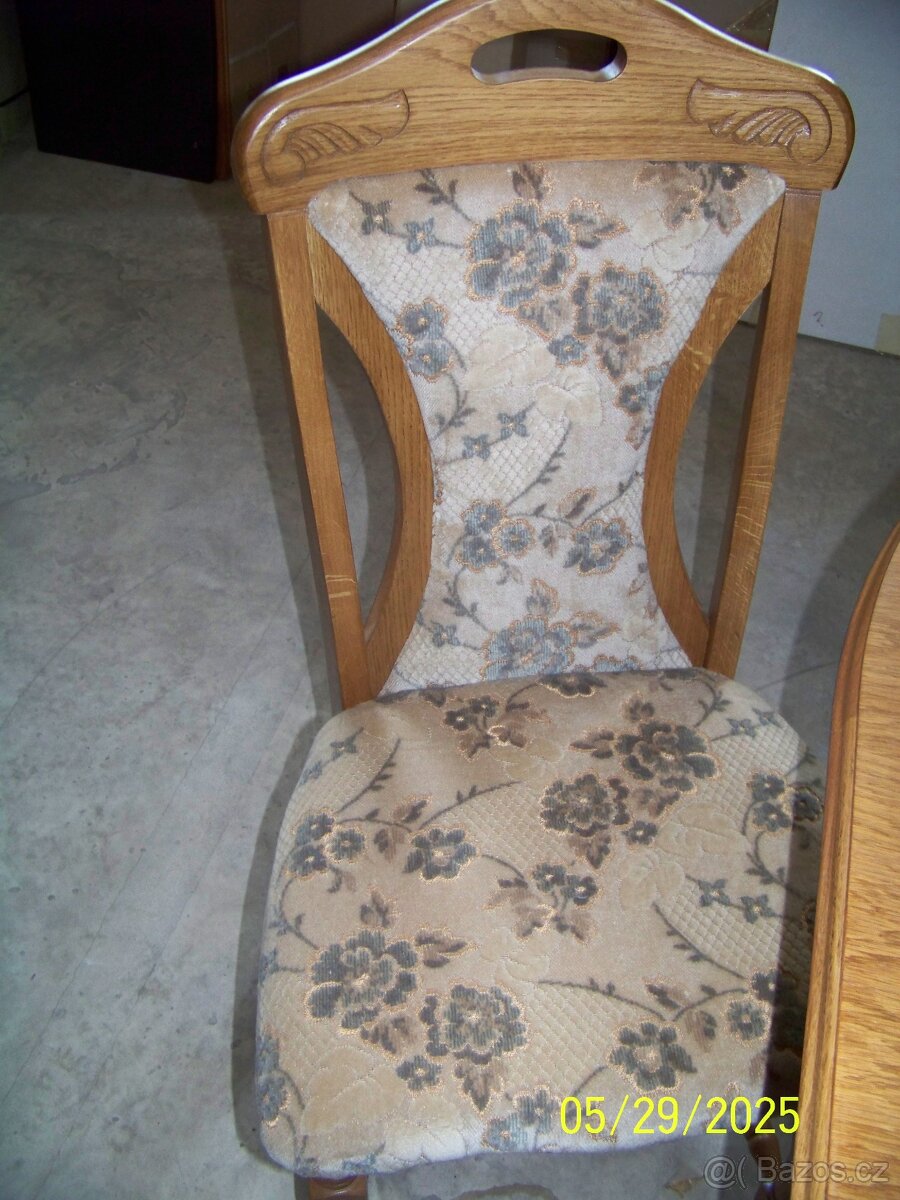 Stůl + Židle dub rustikál - 3