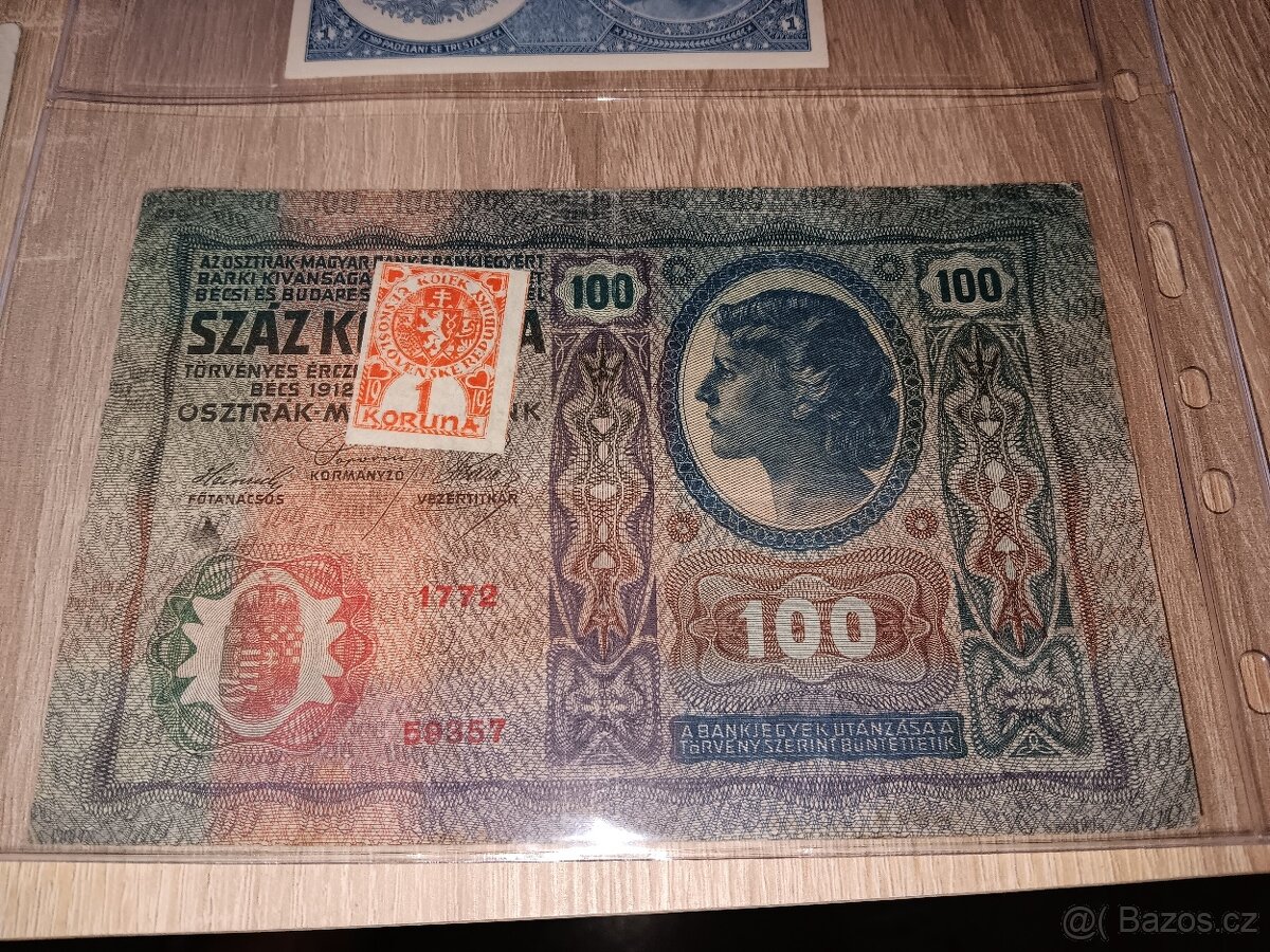 Staré bankovky RU,čsr,protektorát - 3