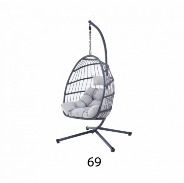 Závěsné křeslo (houpačka) šedá barva - 3