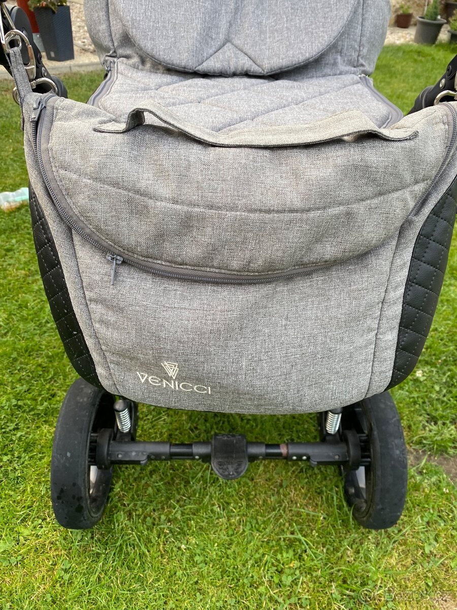 Kombinovaný kočárek venicci shadow denim grey - 3
