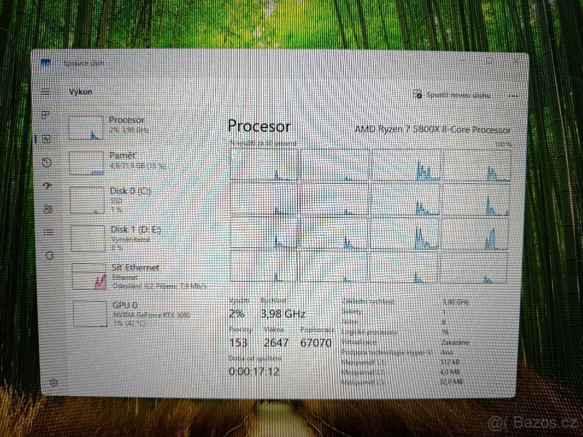 Herní PC | Ryzen 7 5800x, RTX 3080, 32GB, 1TB SSD - 3