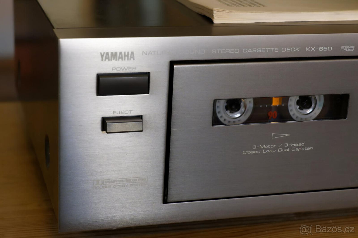 Tříhlavý tape deck YAMAHA KX-650 + originální DO - 3