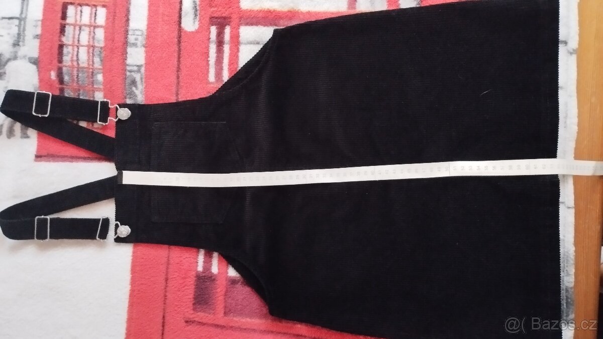 Manšestrová sukně s laclem - 3