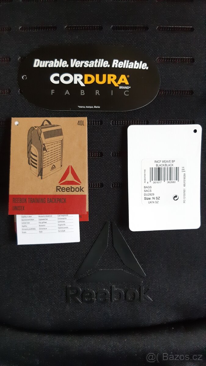 Batoh Reebok R4CF Weave BP Black - 3