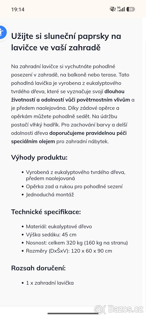 Nová lavice Eukalyptus - 3