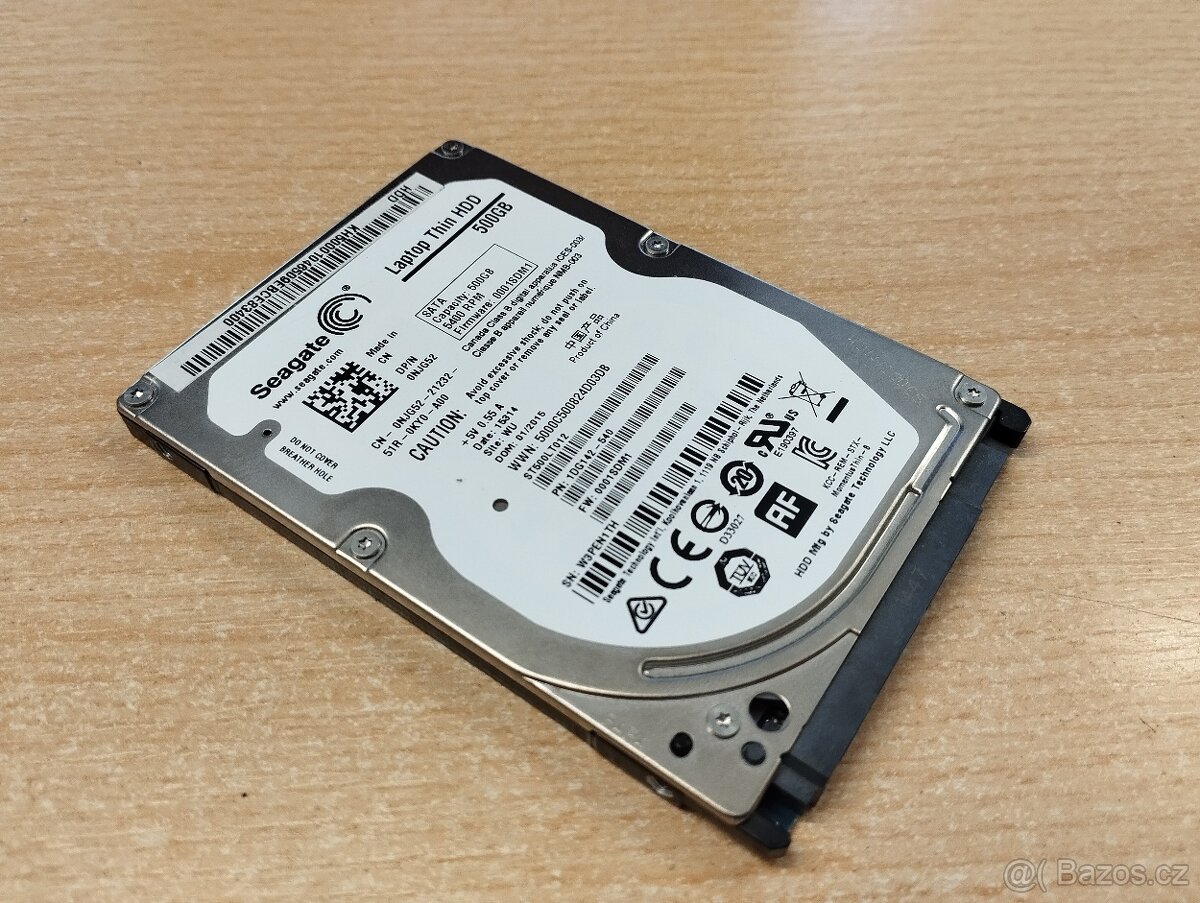 Disk Seagate Laptop Thin HDD 500GB 2,5" SATA - 3