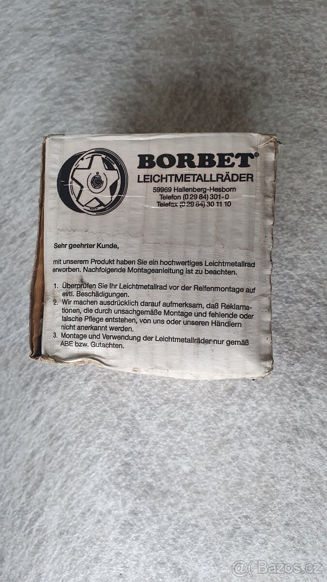 Alu kola Borbet BS5 R18 antracit - 3