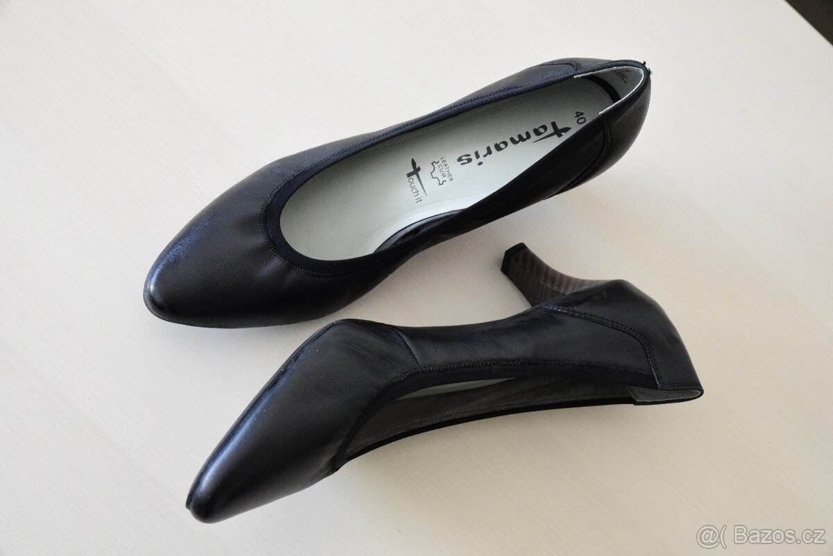 Dámské kožené lodičky Tamaris - NOVÉ - 3