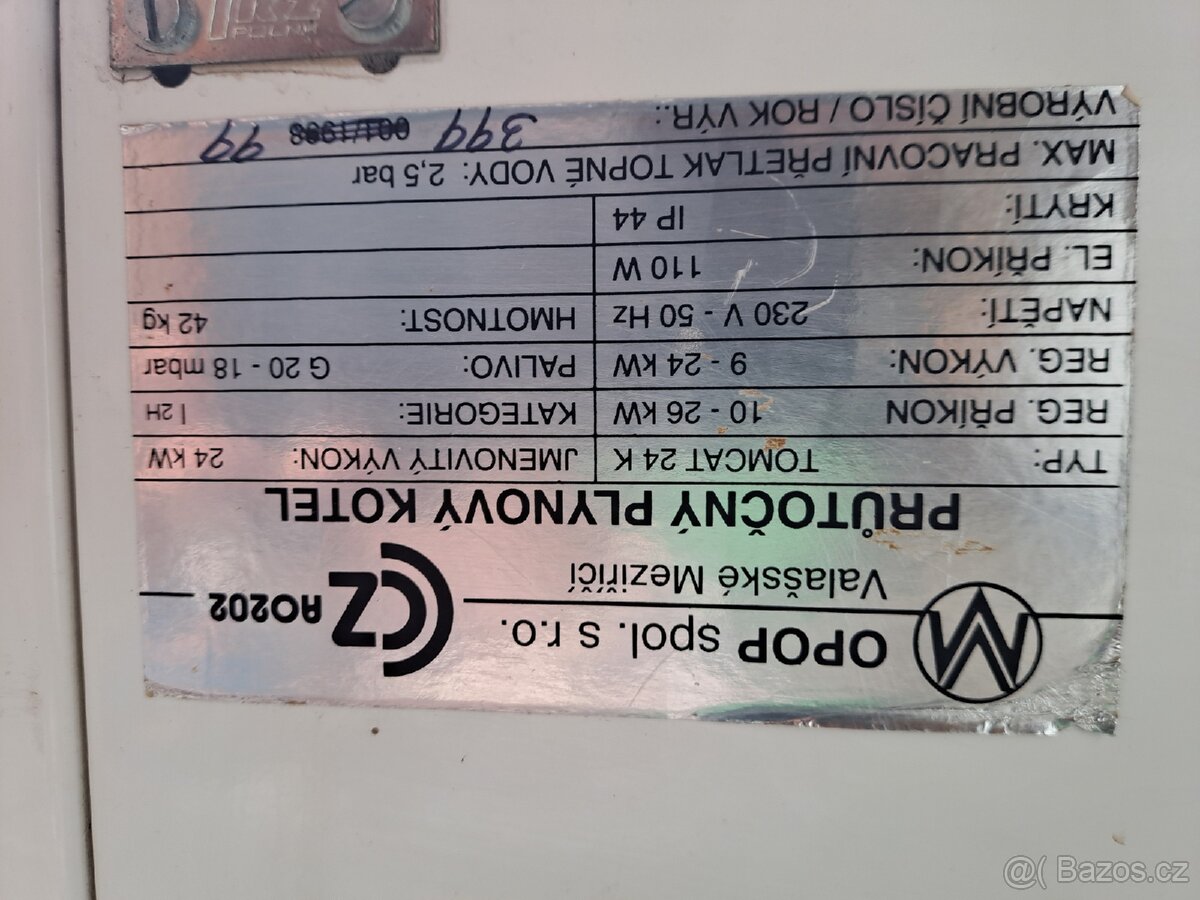 VIADRUS TOMCAT 24 k - plynový kotel - náhradní díly - 3