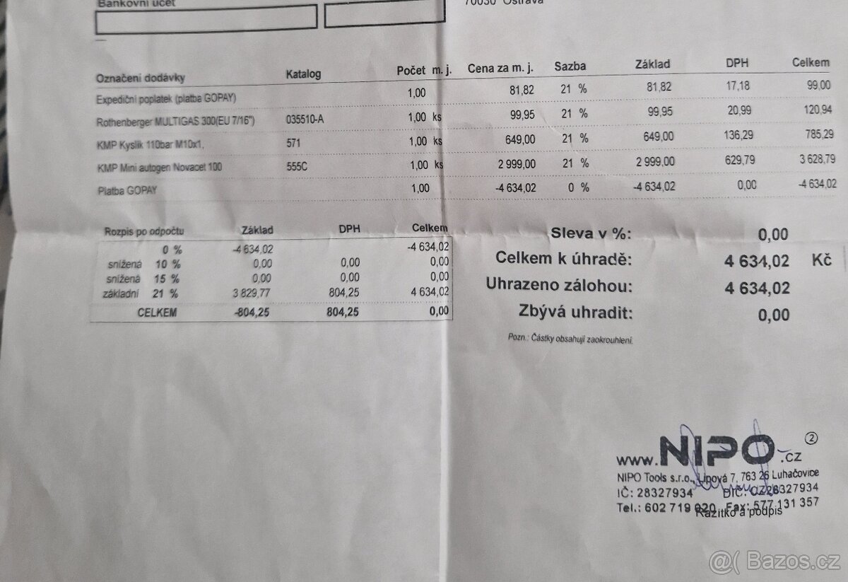 Mini autogen Kemper Oxikit 555 - 3
