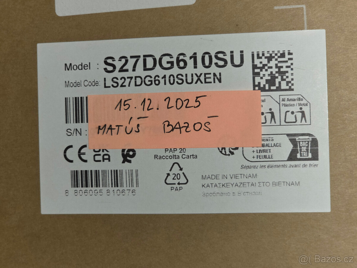 Nový Samsung Odyssey OLED G6 27" G61SD (QHD 240 Hz OLED) - 3