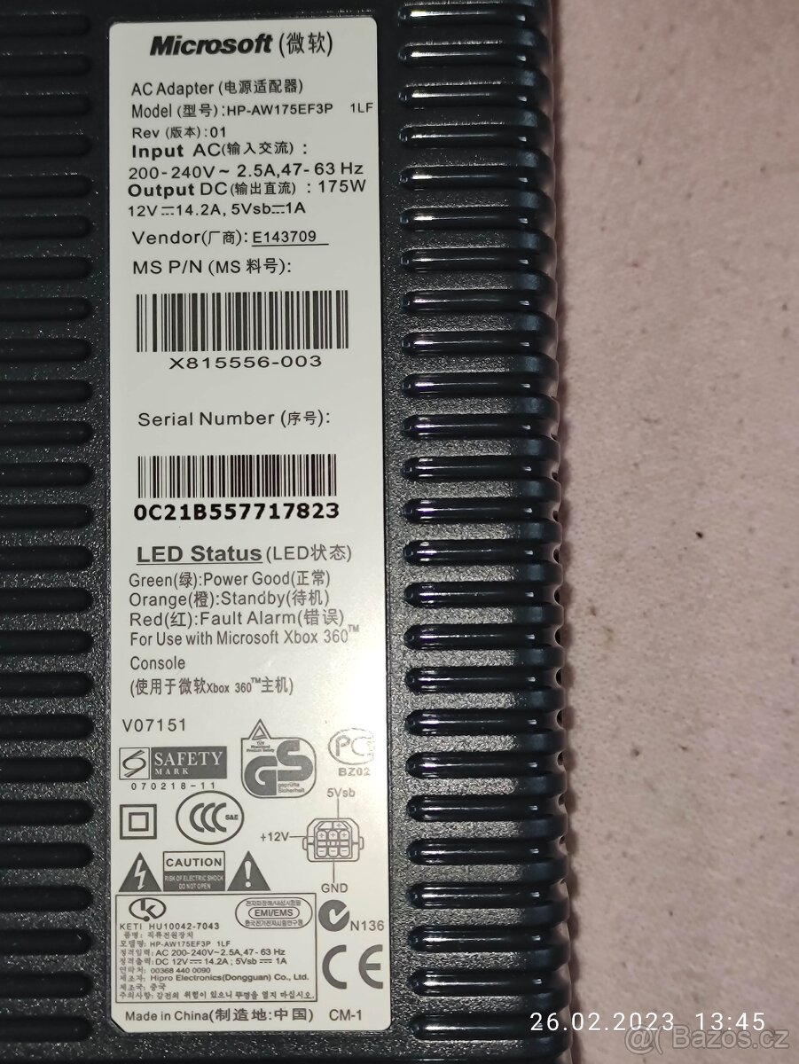 Zdroj pro Xbox 360 Fat - 3