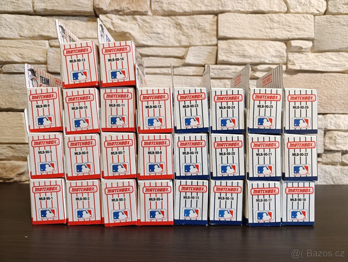 Matchbox - 26ks Team Collectible MLB 1990 - RARITA. - 3