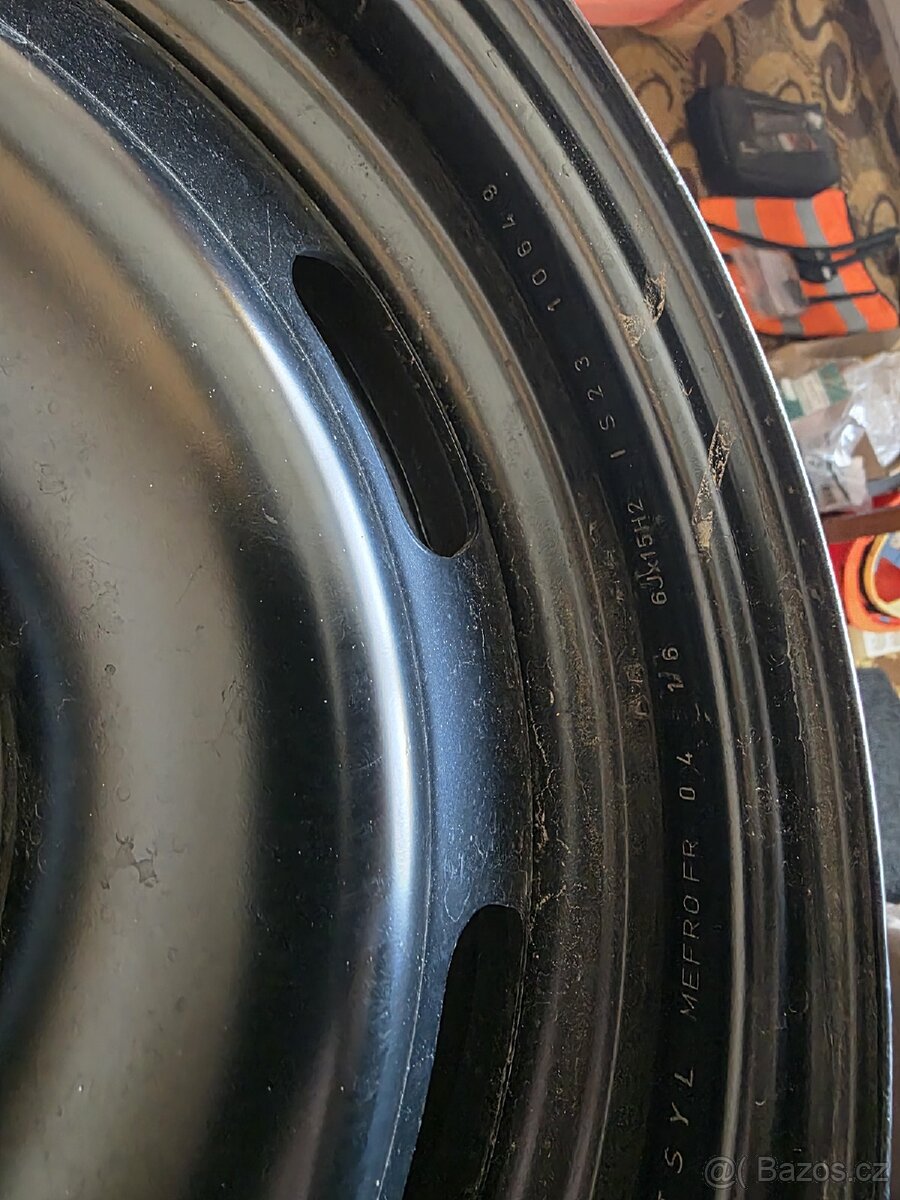 Prodám originální disky plech Peugeot 208 6Jx15H2 - 3