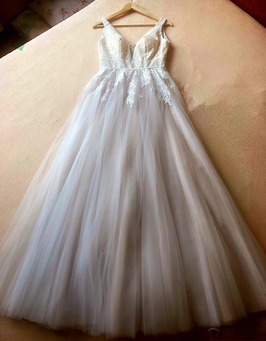 Krásné nové svatební boho šaty xs/s - 3