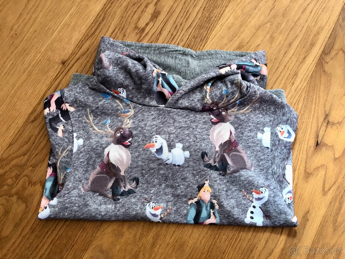 Mikina s kapucí H&M (vel. 98/104) - ledové království - 3