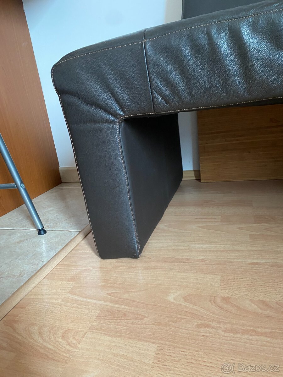 Kožená rohová lavice 220x170x70 - 3