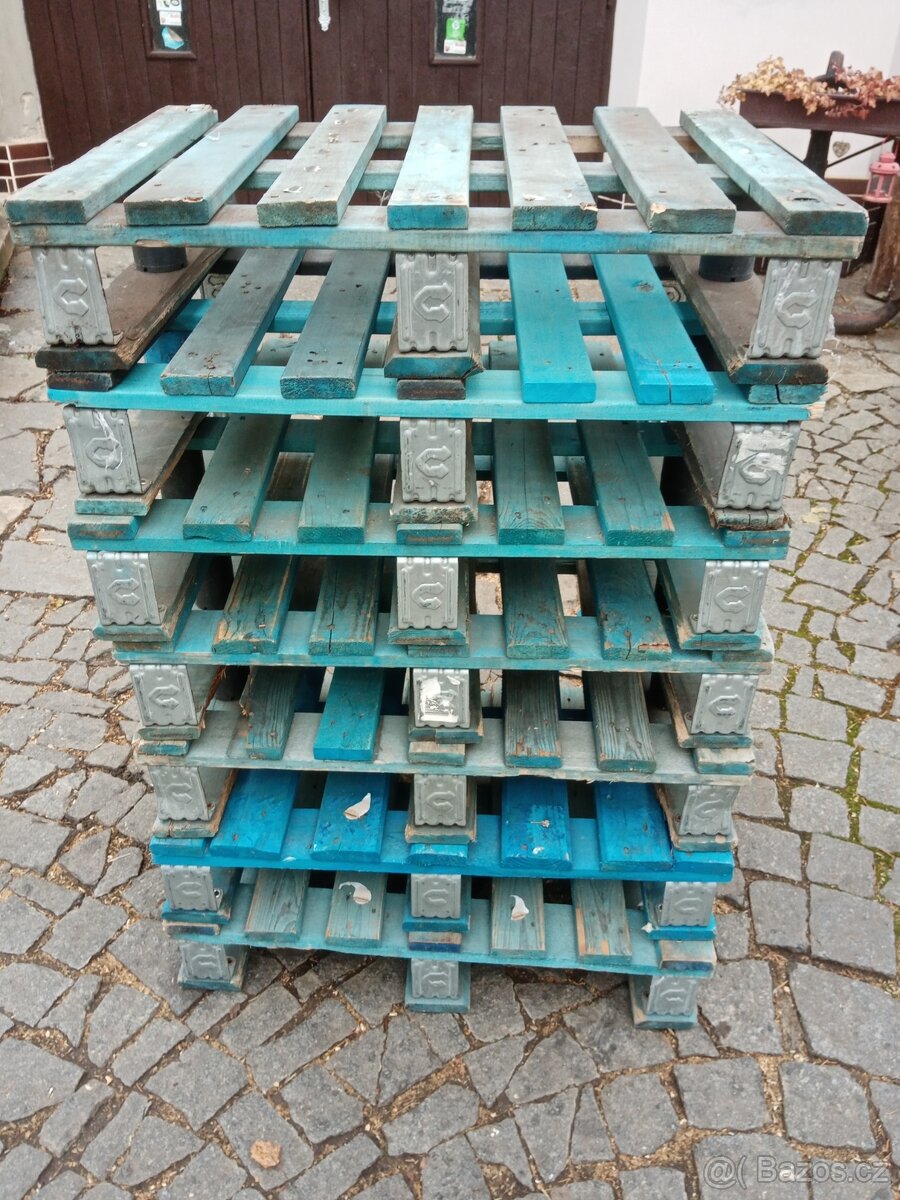 Dřevěné malé palety 80 x 60 cm - 3