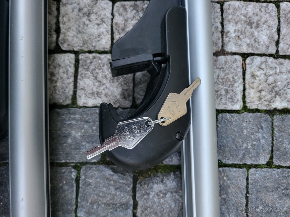 zánovní příčníky 118cm Menabo Brio +2klíče - 3