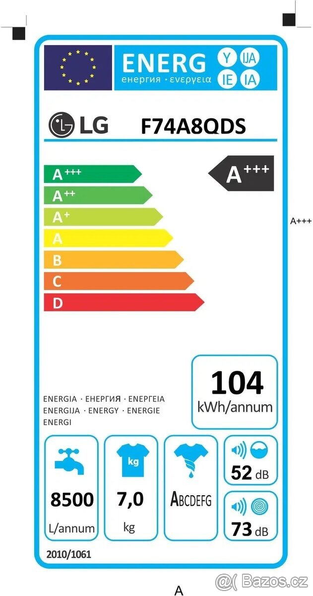 LG F74A8QDS pračka - 3