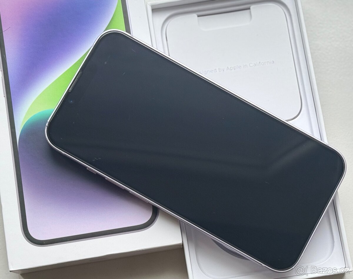 iPhone 14 Purple BATERIE 100% TOP - 3
