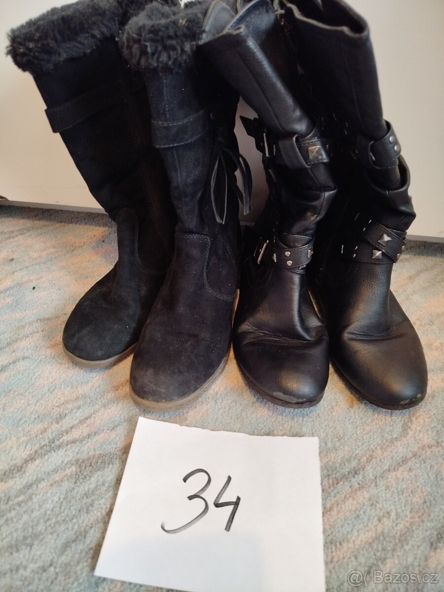Kozačky velikost 34 - 3