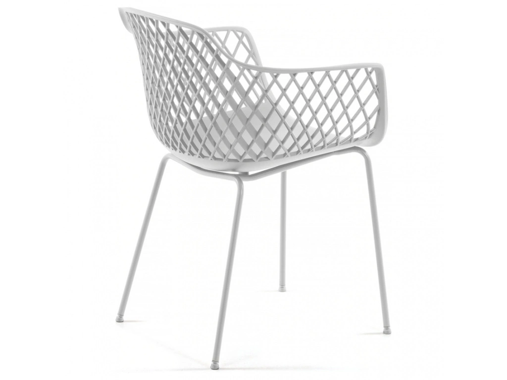 Bílá plastová židle - 3