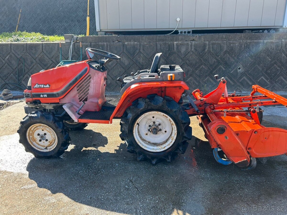 Malotraktor Kubota Aste A14 s rotavatorem - 3