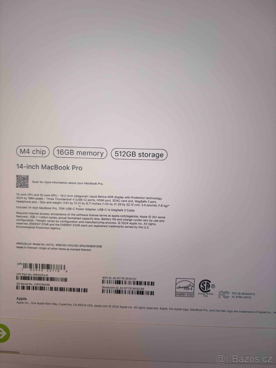 Apple MacBook Pro 14” (2024) M4 512 - 3