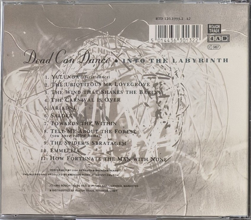 CD Dead Can Dance: Into The labyrinth - 3