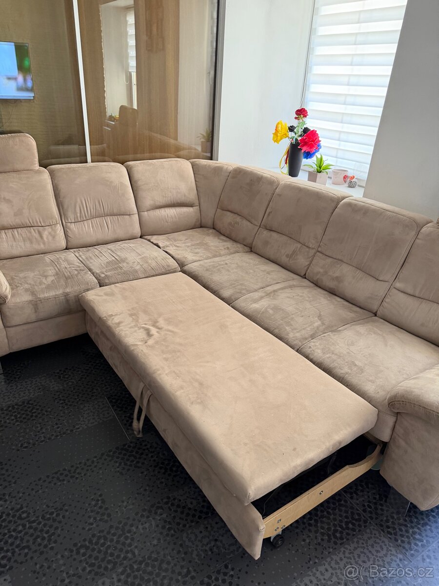 Rohová sedací souprava rozkládací - 3