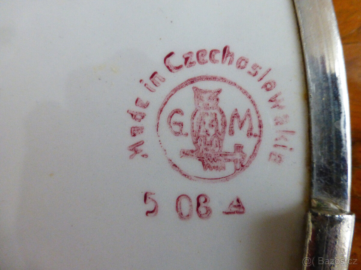 starý keramický tác-podnos - 3