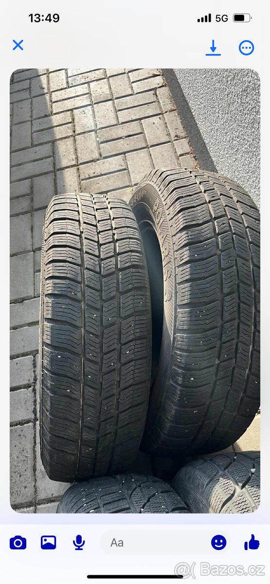 175/70/13 Zimní kola+ pneu 175/70 r13 golf 2 /škoda - 3