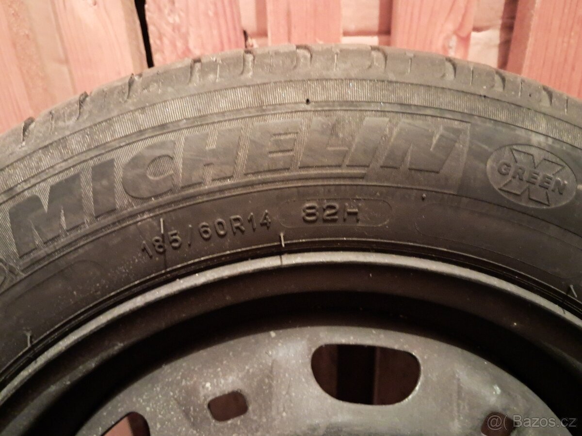 Letní pneumatiky 185/60 R14 včetně disků - 3