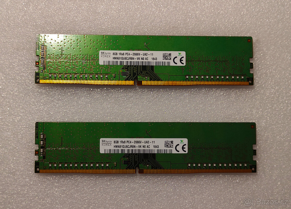 Operační paměť RAM 8 GB DDR4 - Samsung | Hynix | více kusů - 3
