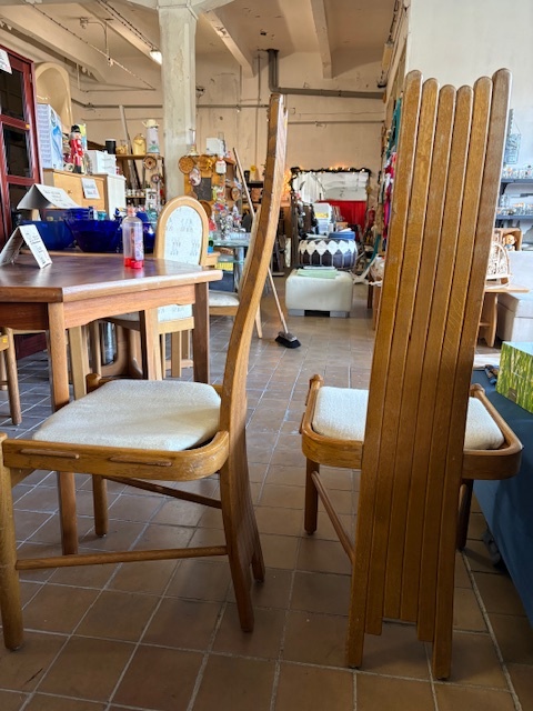 židle s úzkou opěrkou 4ks - 3