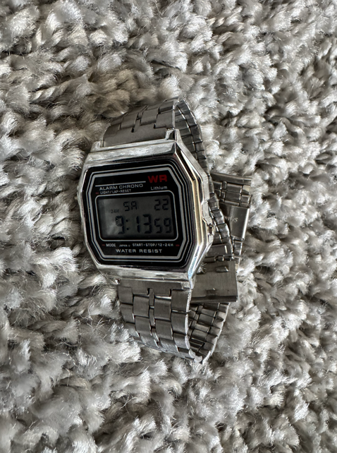 Hodinky stylu ''Casio'' kovové - 3
