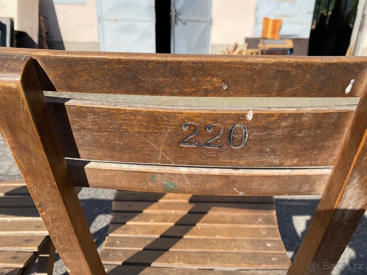 Staré skládací židle - 3